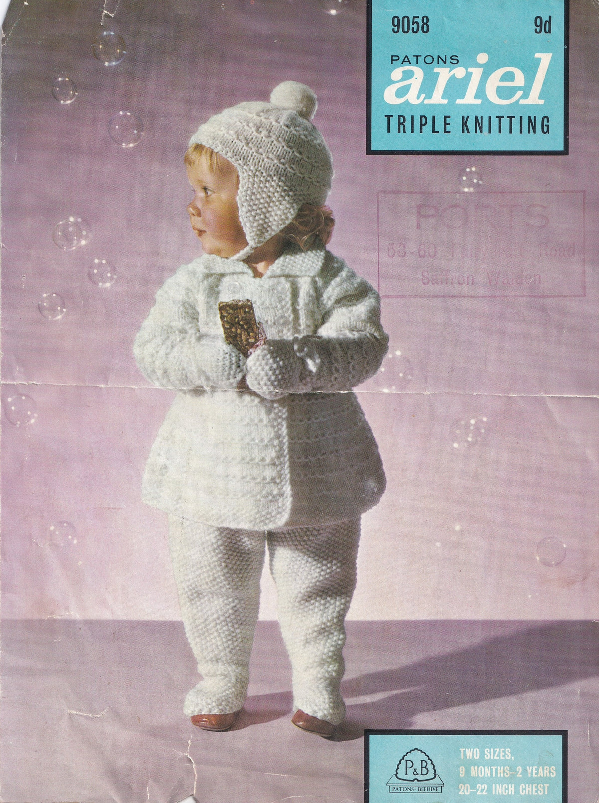 Baby & Toddler Pram Suit Knitting Pattern PDF, 3 Ply