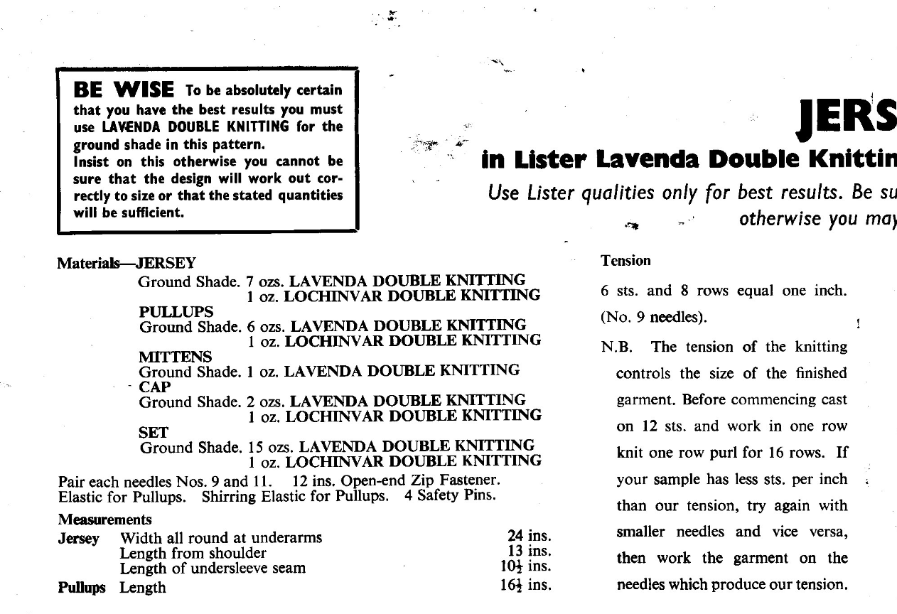 Toddler Trousers and Jacket Suit Vintage Knitting Pattern