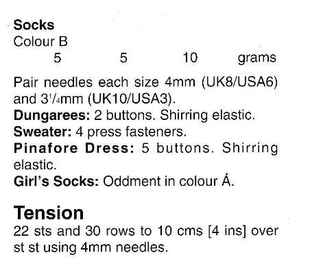 Dolls Clothes Knitting Pattern