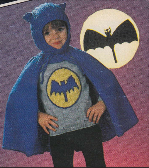 Superhero Cape and Sweater for Children Vintage Knitting Pattern