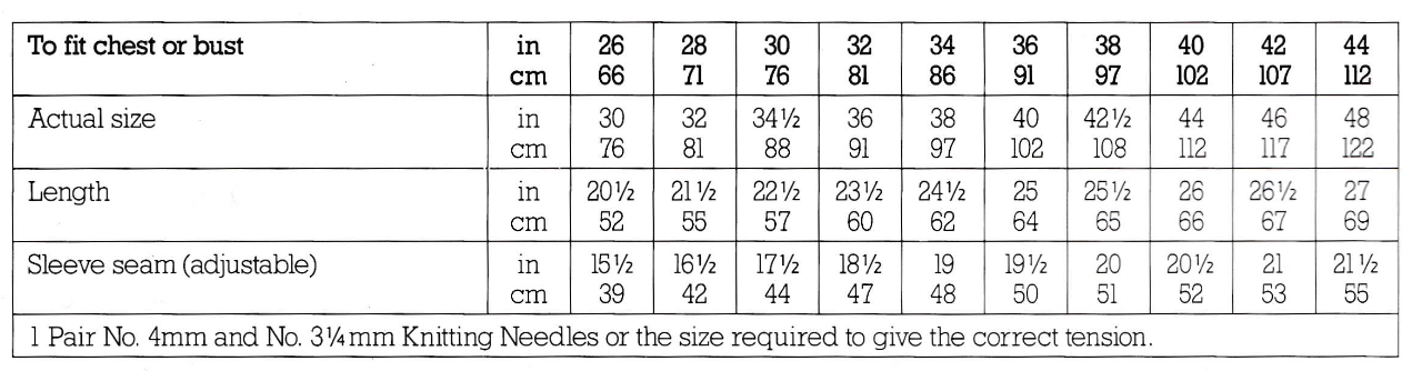 Snooker Intarsia Sweater Vintage Knitting Pattern