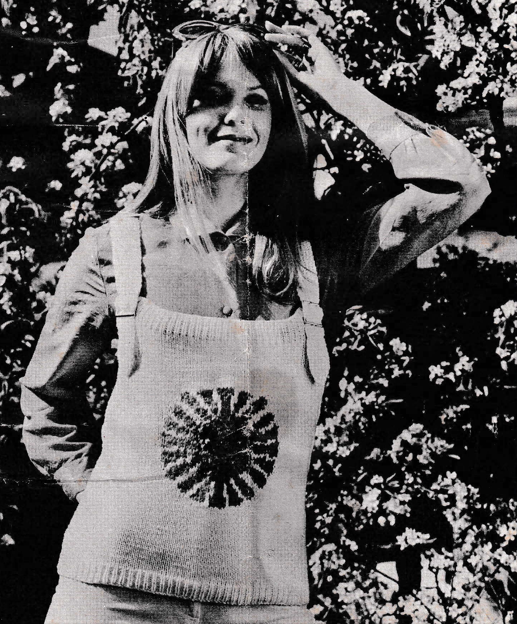 Zodiac star sign tank top vintage knitting pattern