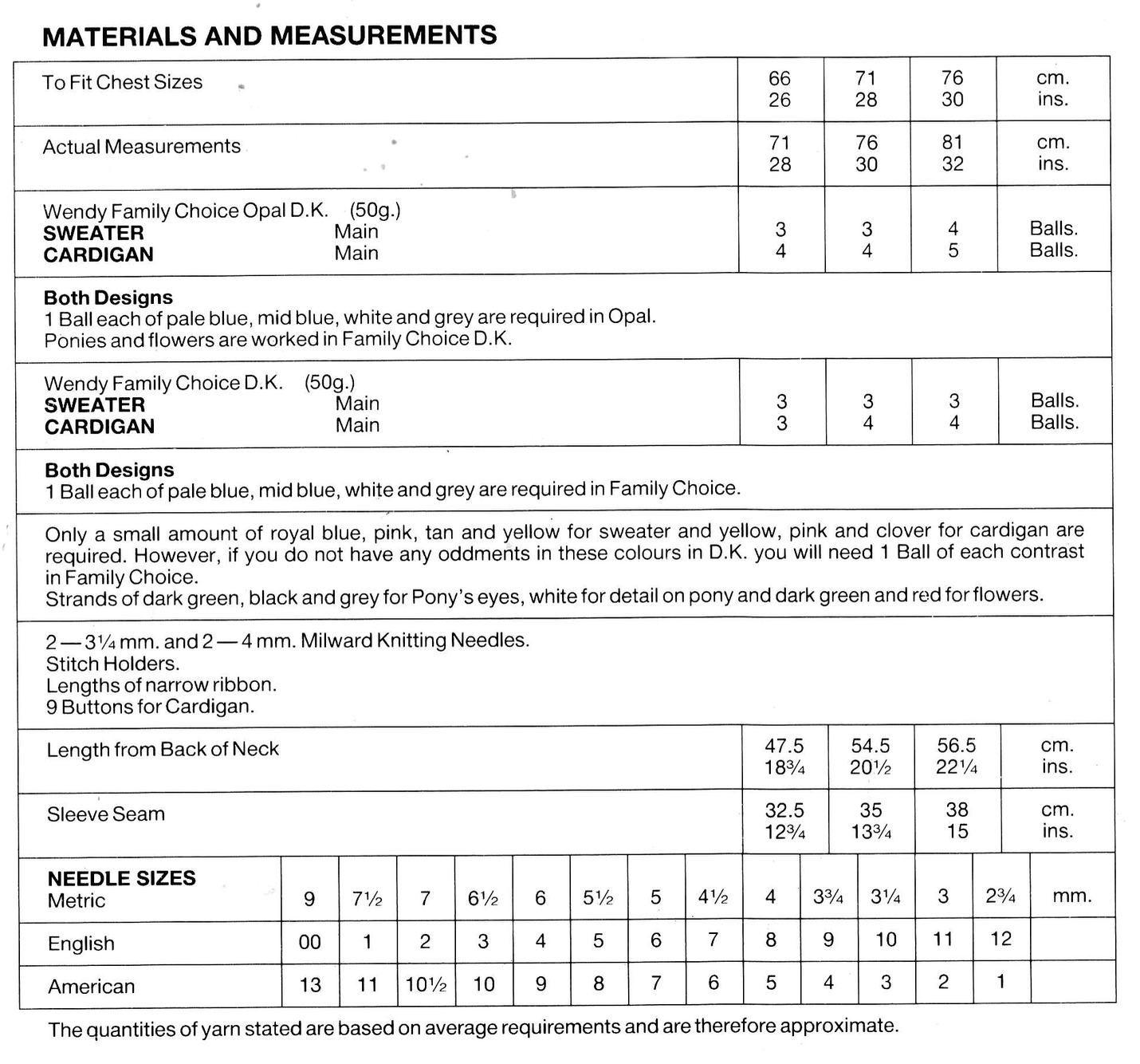 My Little Pony Cardigan Knitting Pattern for Children