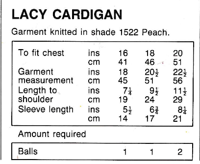 4 x baby cardigans and sweaters pattern