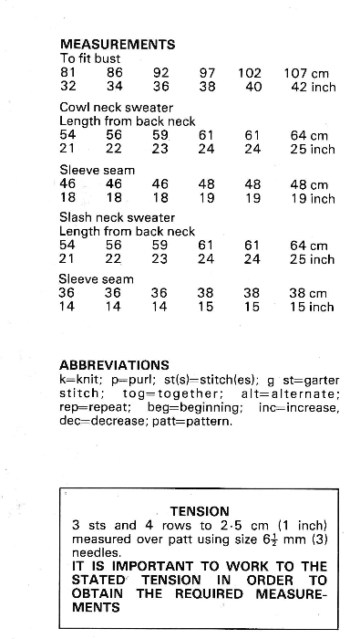 1980s Sweater for Women Knitting Pattern - Dropped Stitch Technique