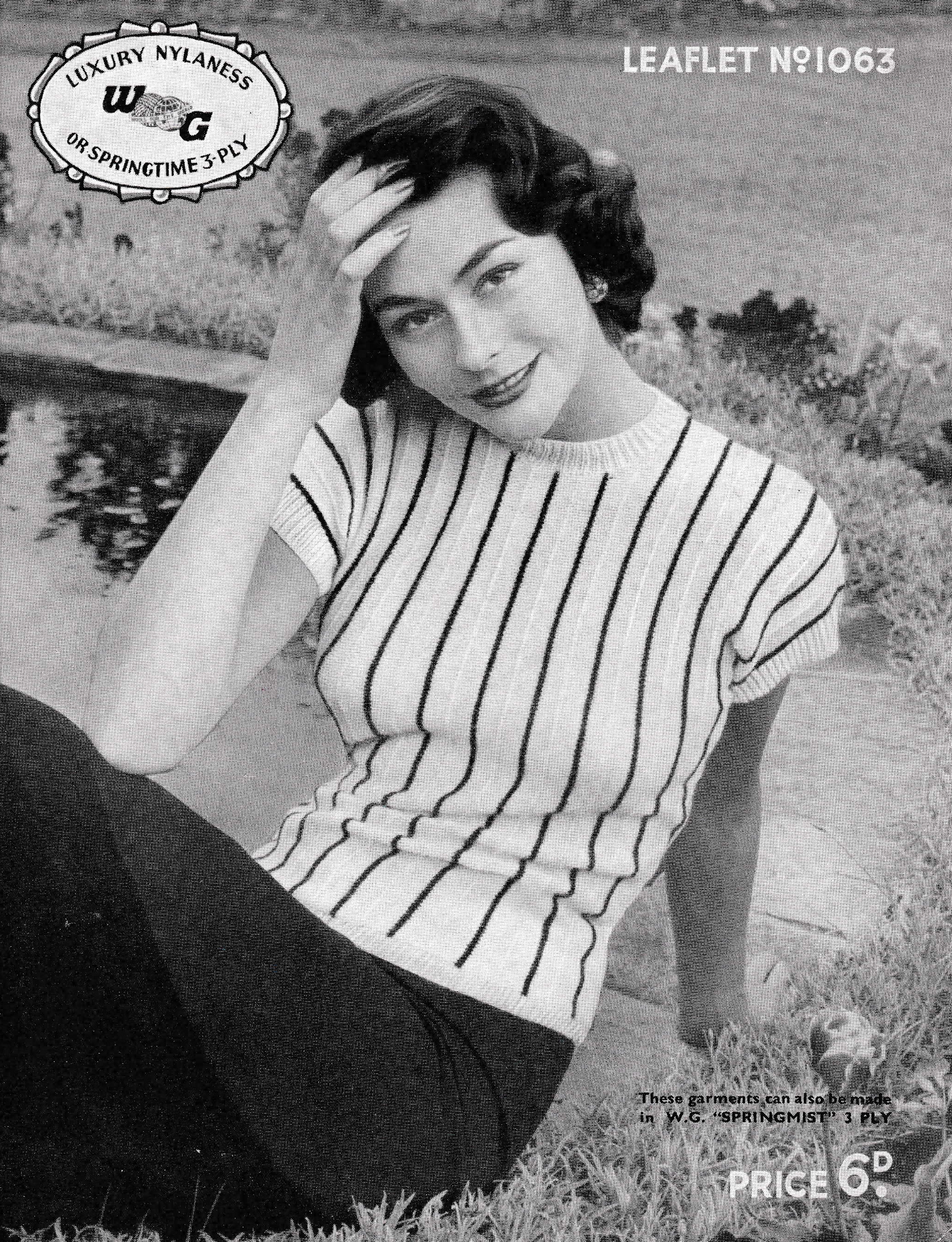 1950s Knitting Pattern for Ladies Dolman Jumper