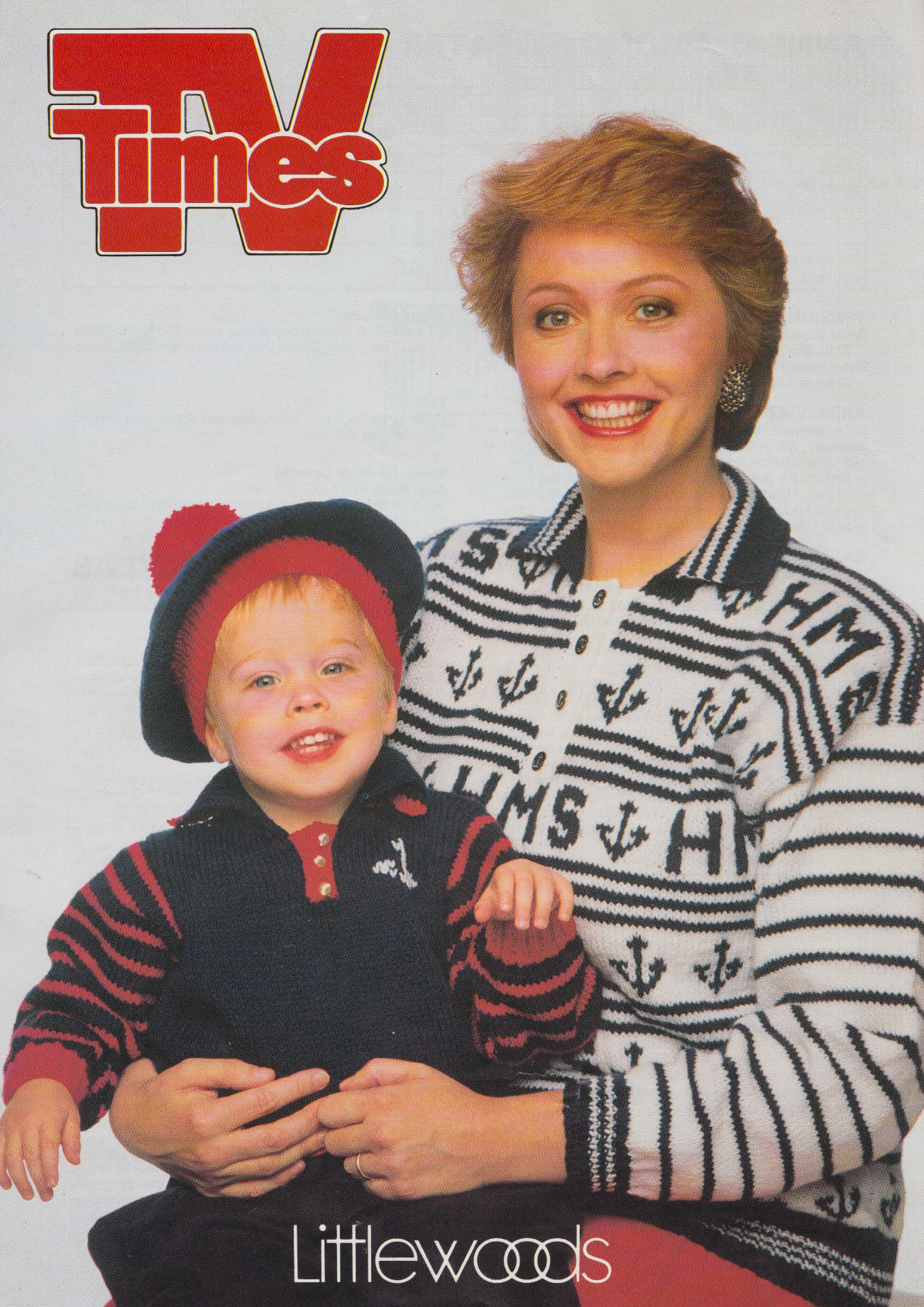 Anne Diamond Sweater and Baby Sailor Nautical Set