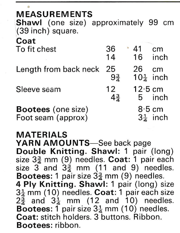 Baby Shawl Cardigan and Booties Set Vintage Knitting Pattern