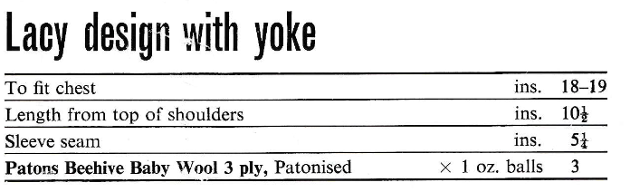 3 Ply Baby Matinee Jackets Vintage Knitting Pattern