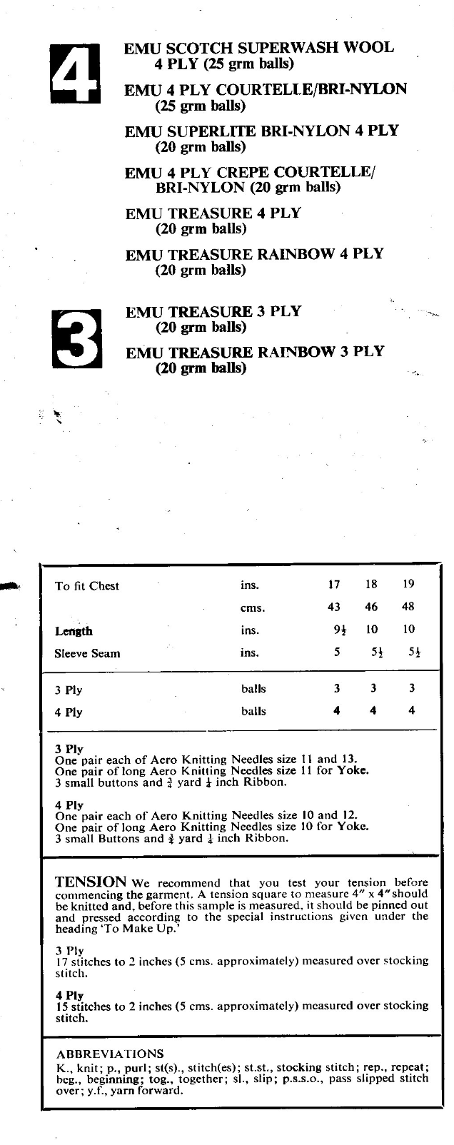 Baby Matinee Jacket Knitting Pattern PDF – 3 or 4 Ply, 17 to 19 Inch Chest