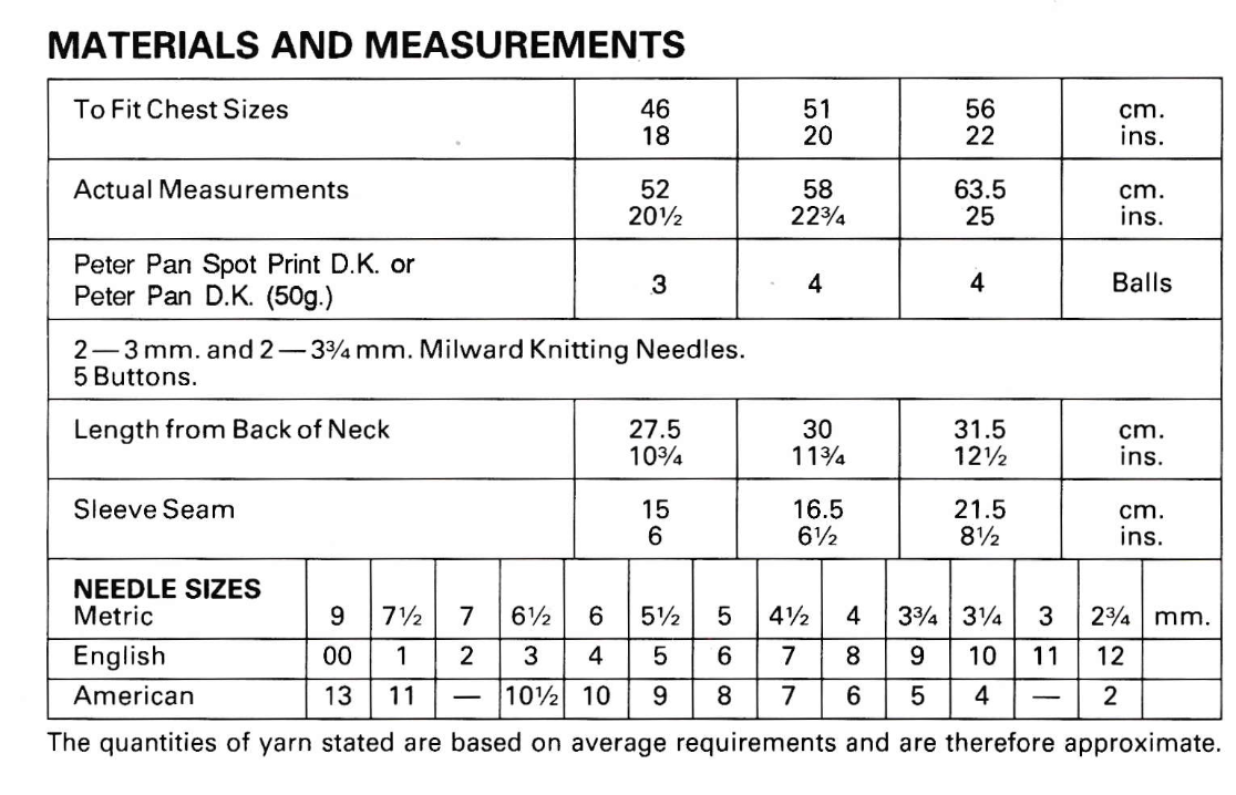 Vintage Knitting Pattern for Baby Cardigan Jacket with Hood