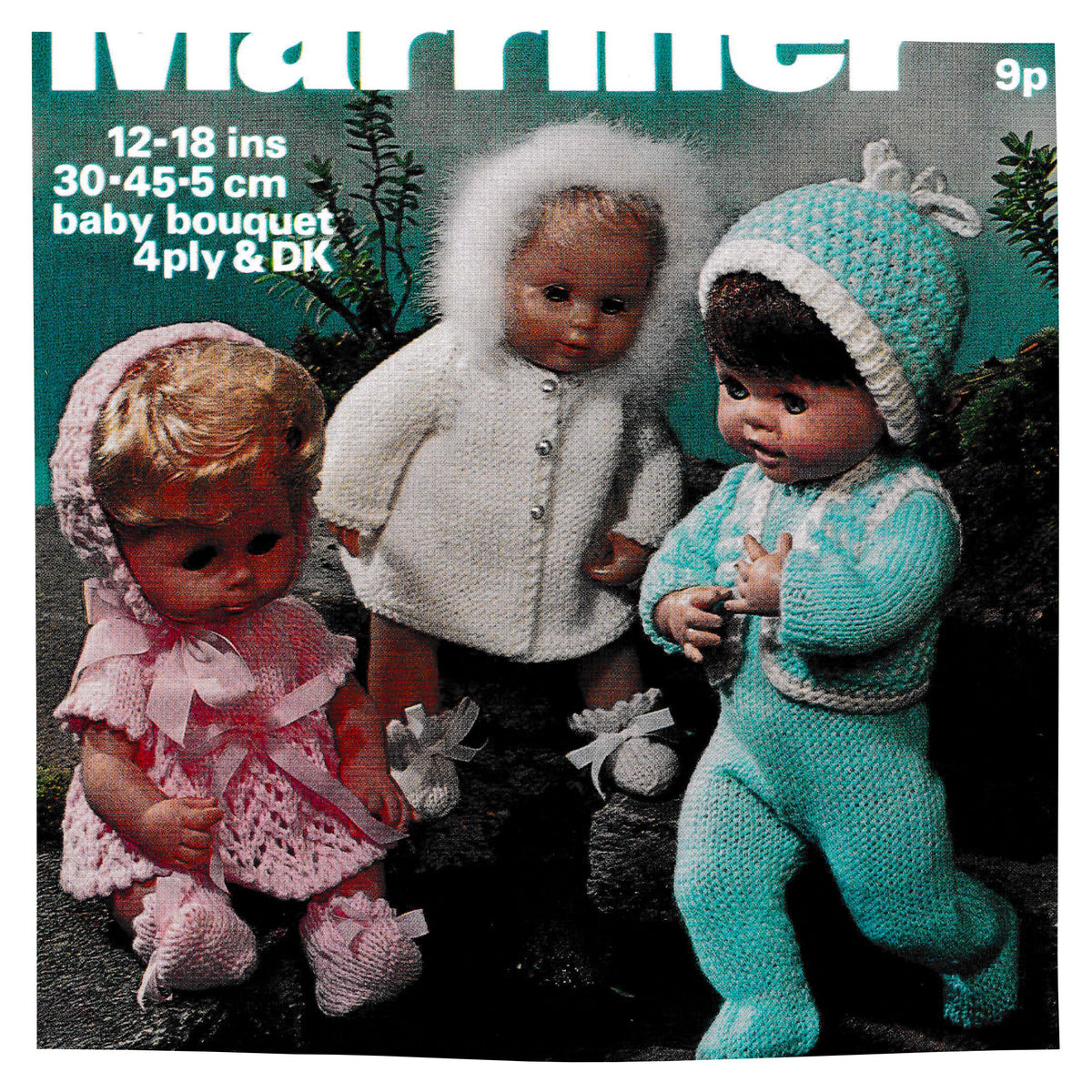 Baby Dolls Clothes Knitting Pattern - 12 to 18 inch dolls