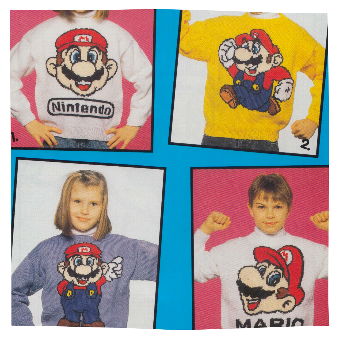 Super Mario Picture Sweaters Knitting Pattern