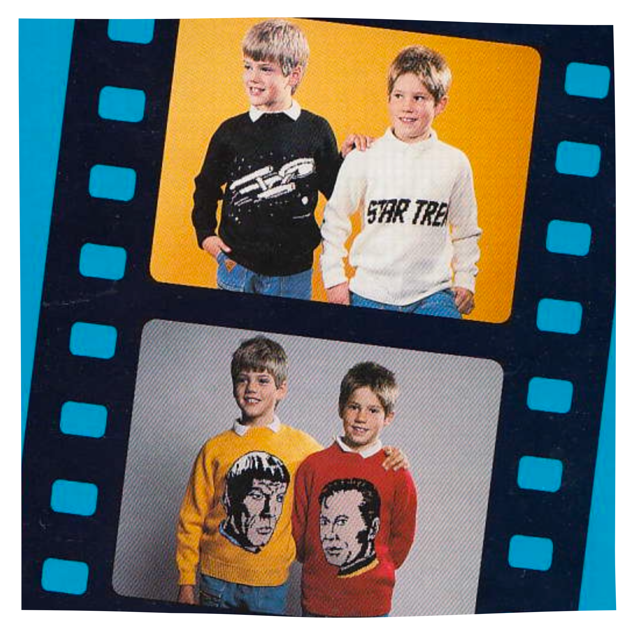 Star Trek Intarsia Sweaters Knitting Pattern – Vintage Knitting Patterns UK