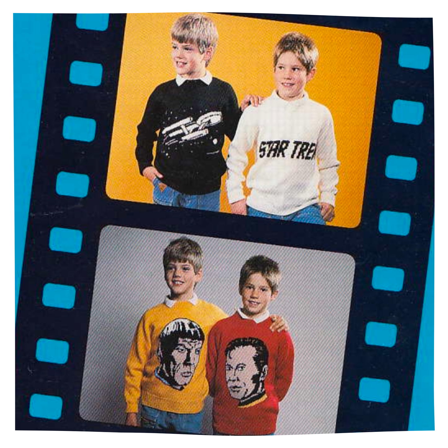 Star Trek Intarsia Sweaters Knitting Pattern