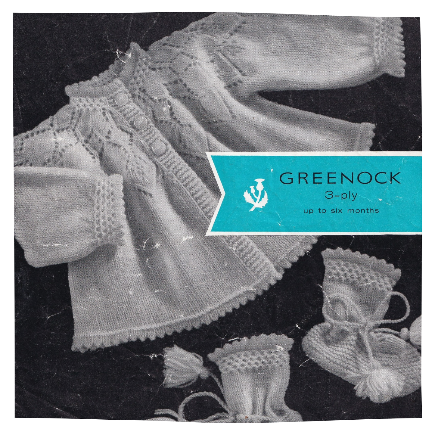 3 Ply Matinee Coat and Booties Set Pattern