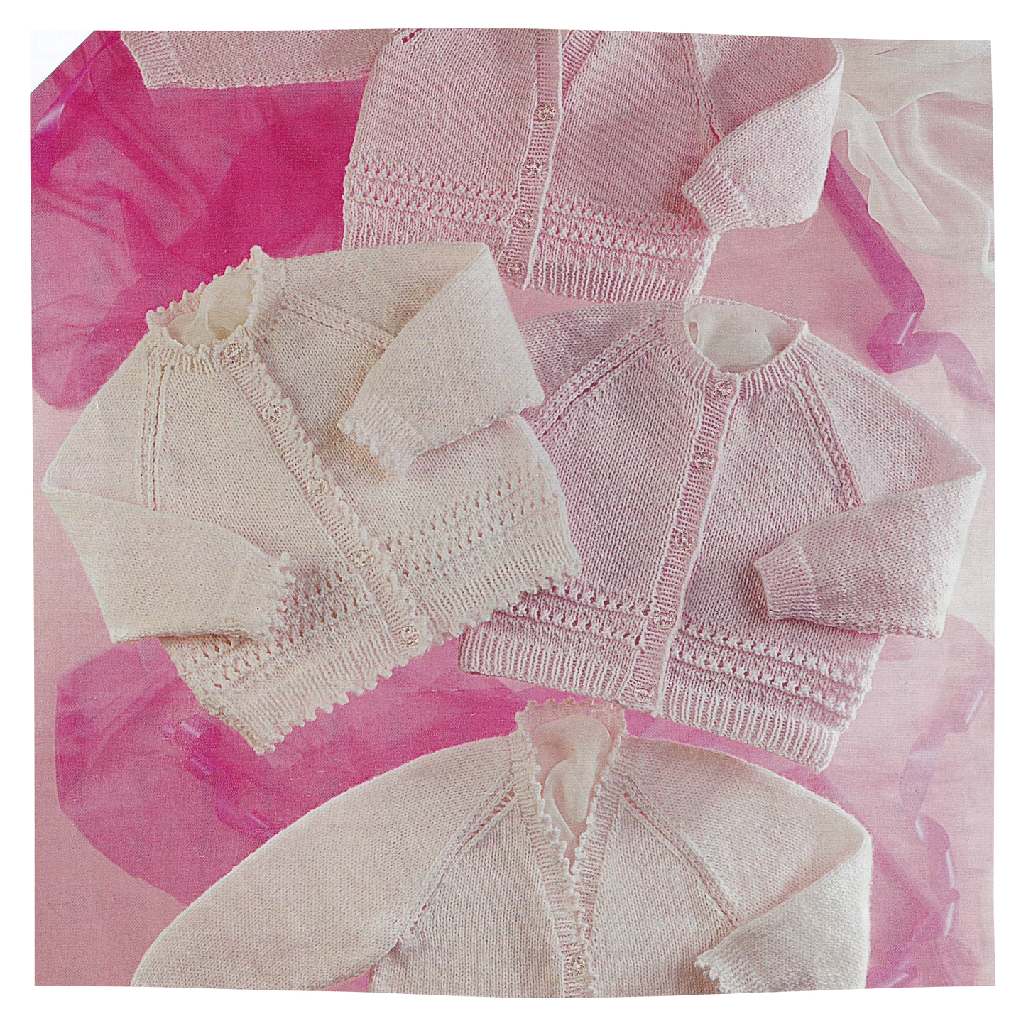 Baby Cardigans in 4 Ply inc premature size