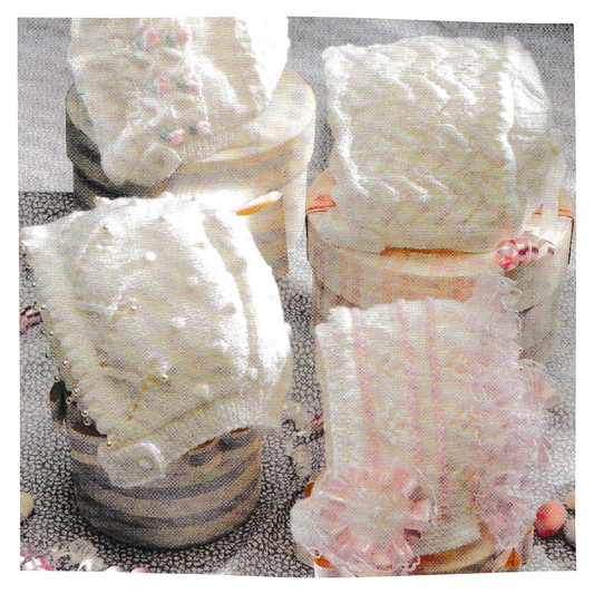 Baby Girls Lace Bonnets