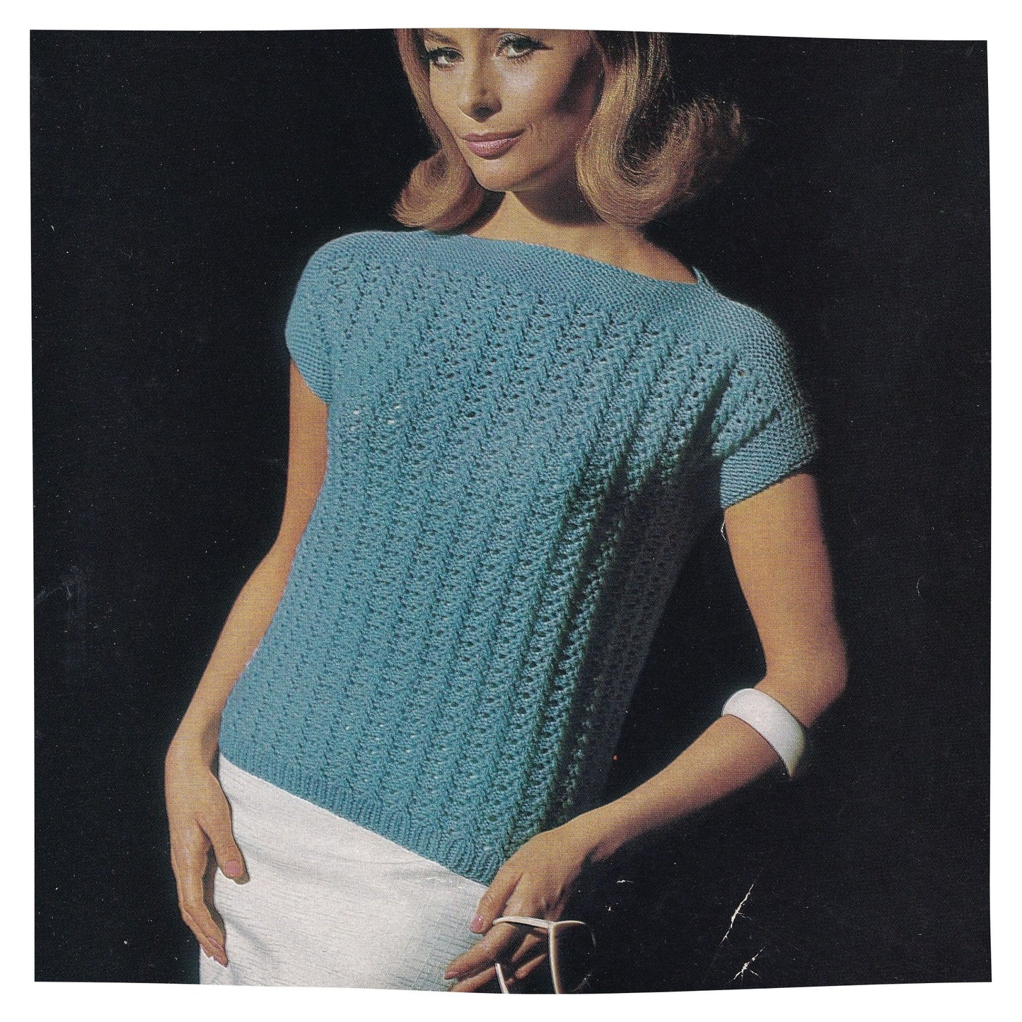 Women's Summer Top Vintage Knitting Pattern
