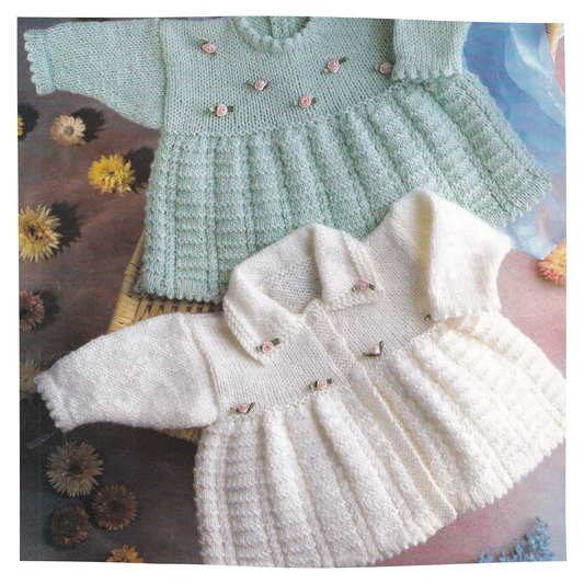 Baby Girls Cardigan and Dress Set