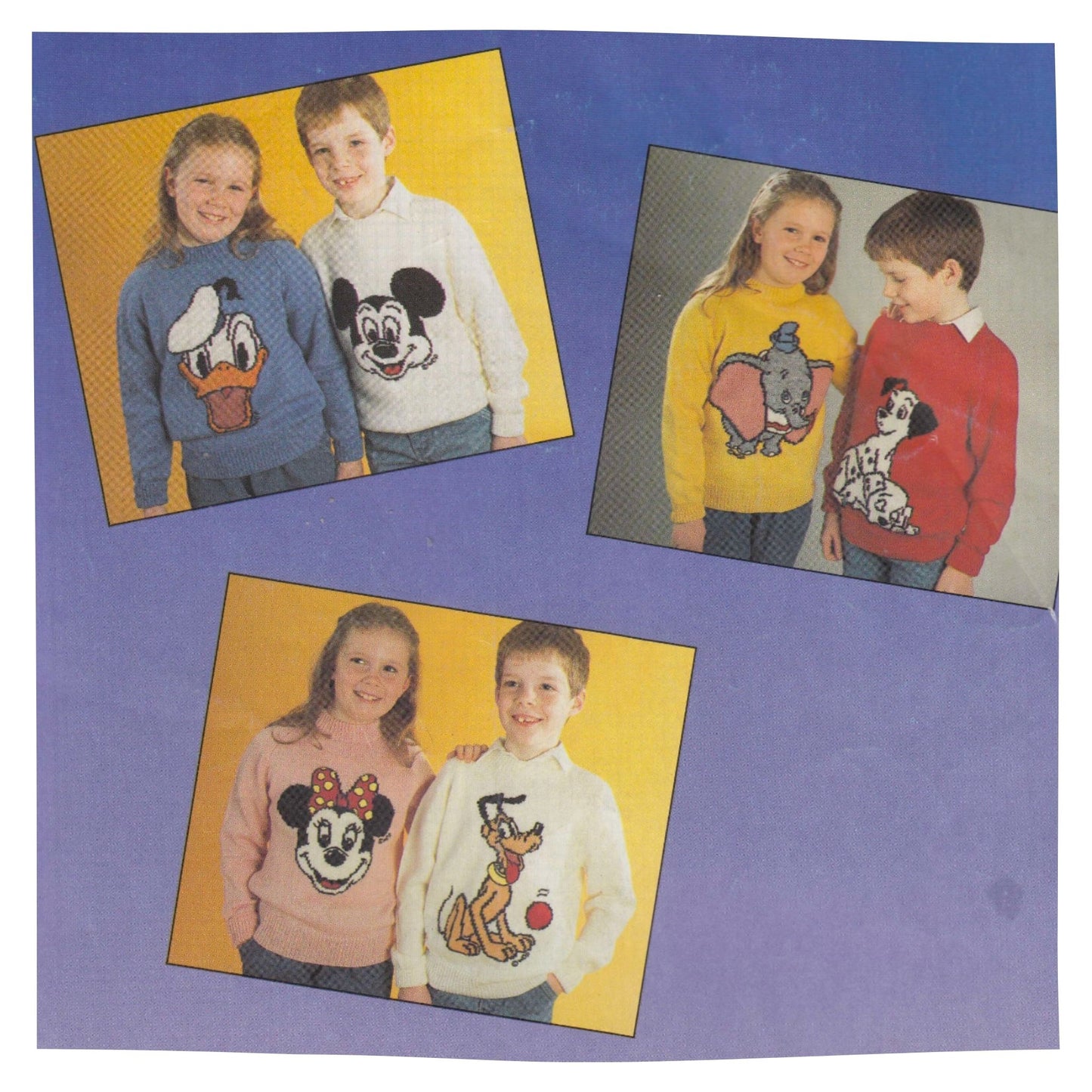 Disney Intarsia Picture Sweaters Knitting Pattern