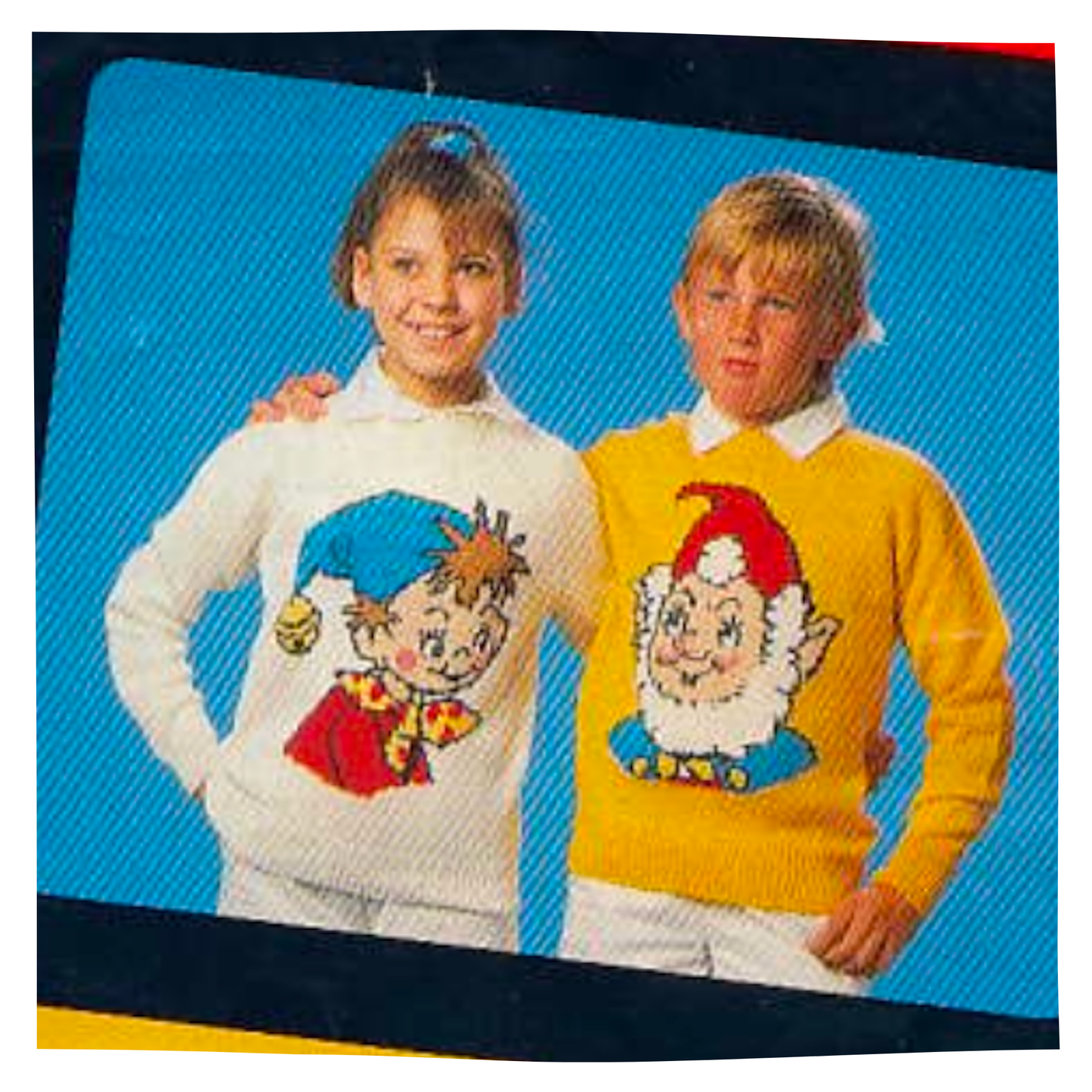Noddy and Big Ears Intarsia Sweaters Knitting Pattern