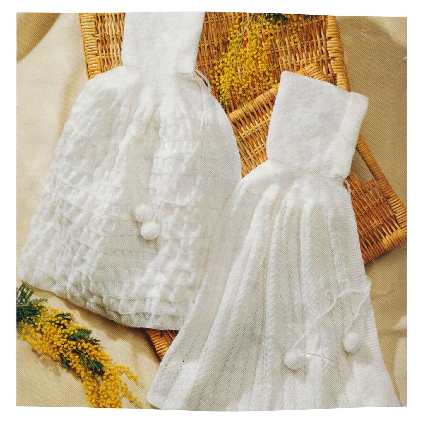 Vintage Knitting Pattern for Baby Capes in 4 ply