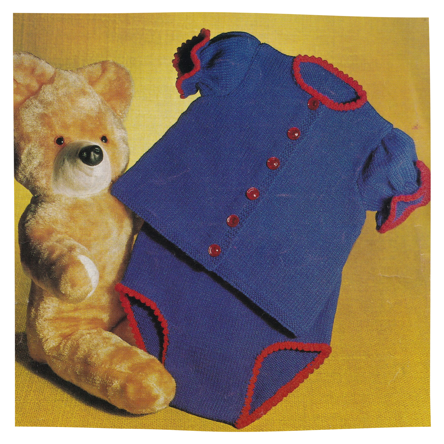 Angel Top and Pants Set for Baby 18-22 inch chest Vintage Knitting Pattern