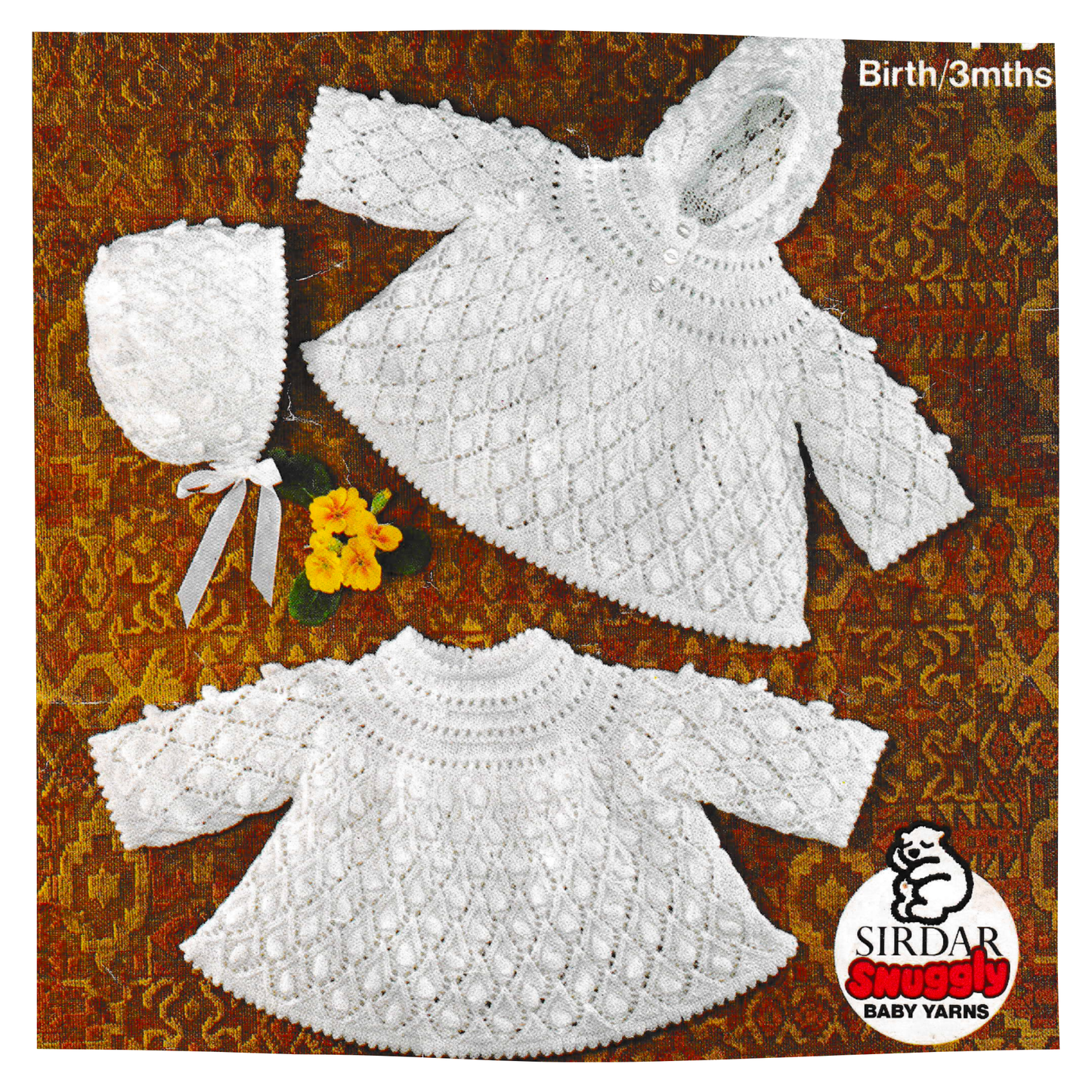 Angel Top and Bonnet Set Knitting Pattern