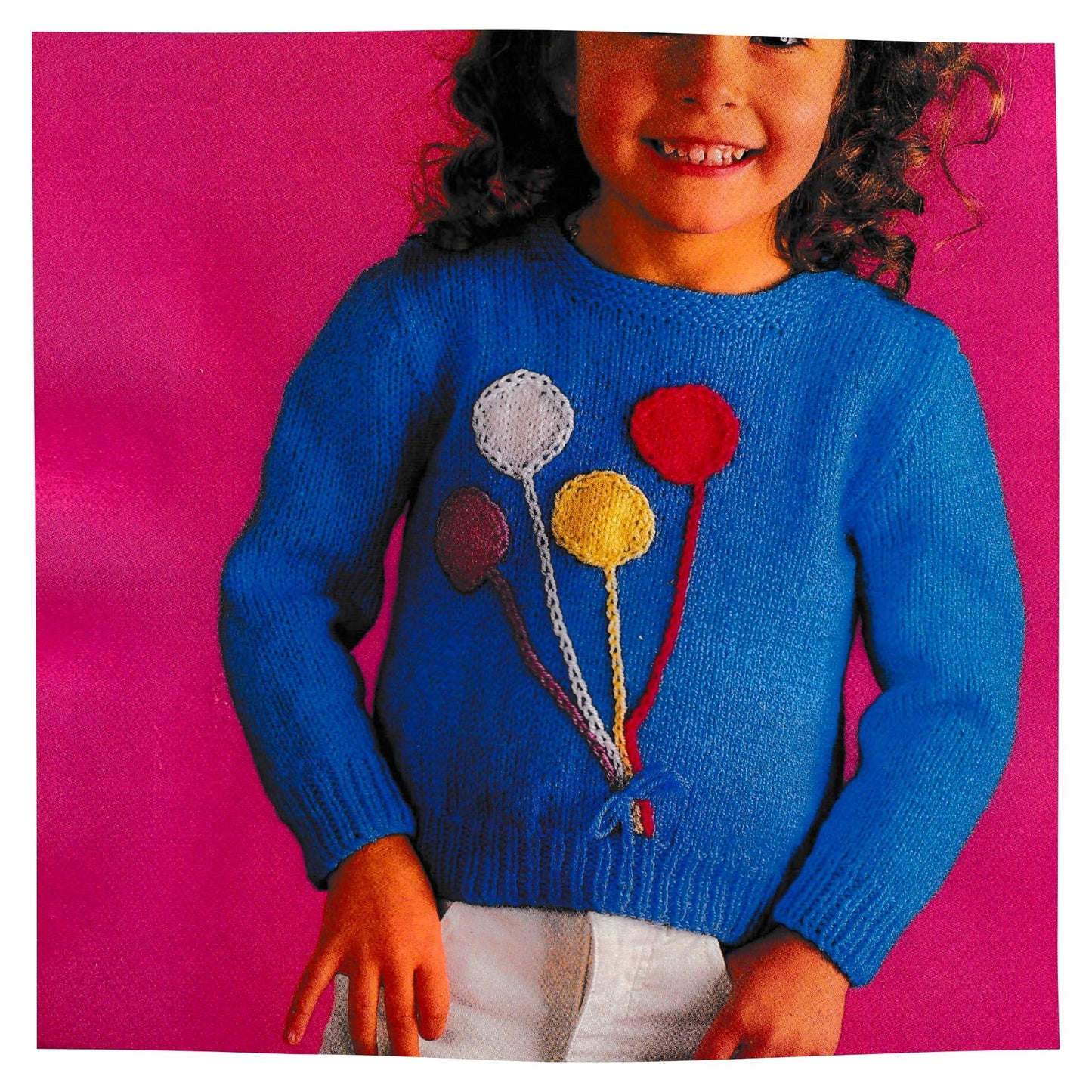 Balloon Sweater for Children Vintage Knitting Pattern