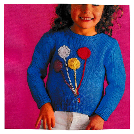 Balloon Sweater for Children Vintage Knitting Pattern