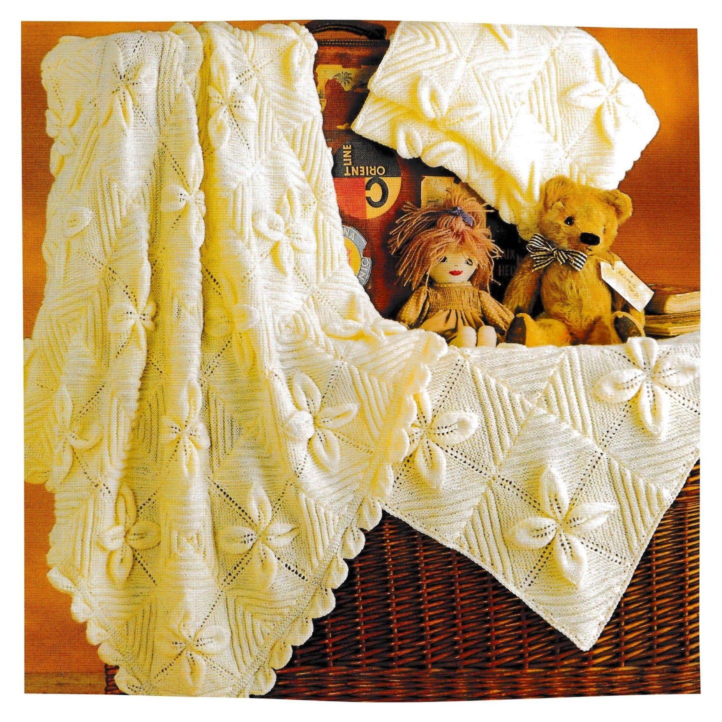 Pram and Cot Cover Blankets Knitting Pattern