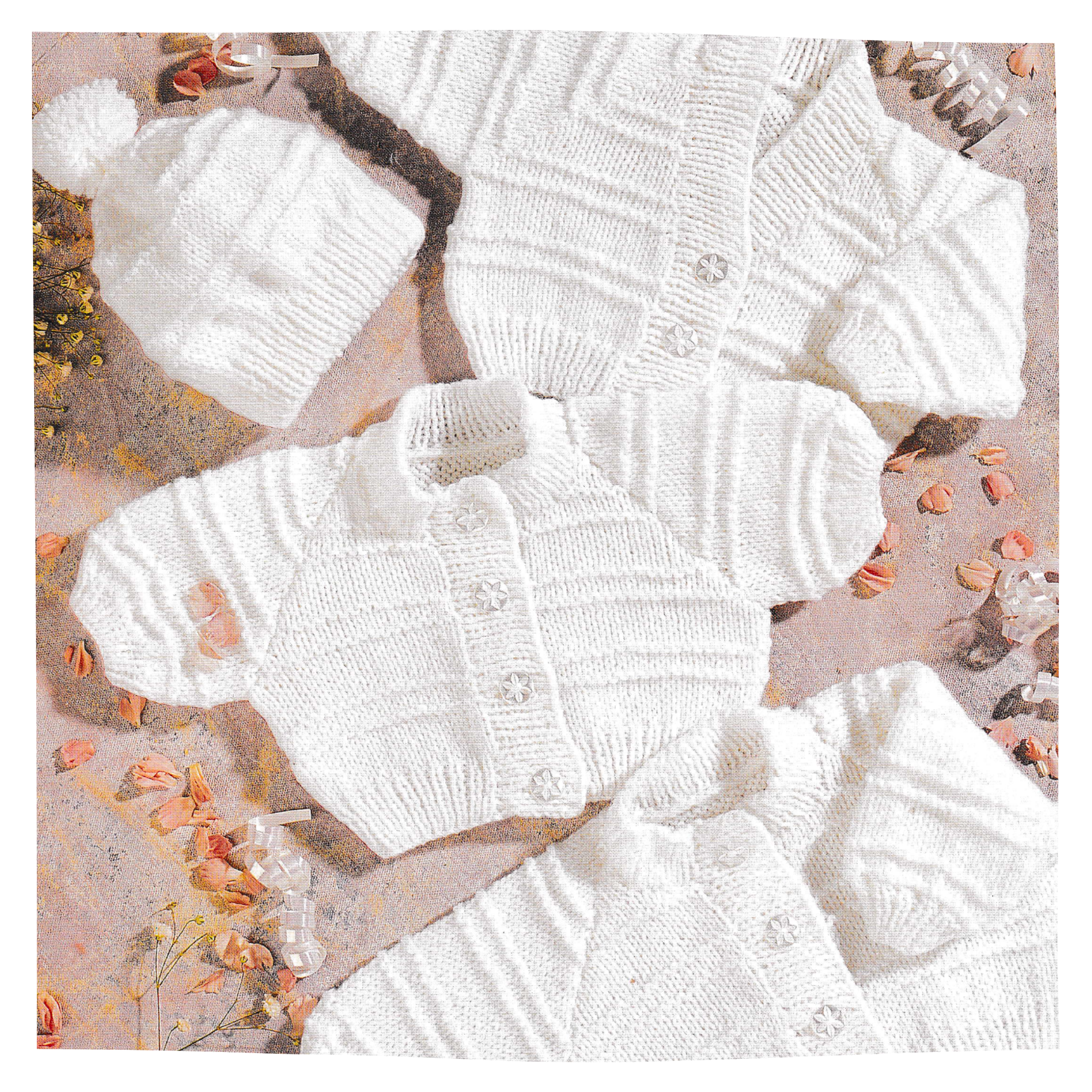 Premature Baby Cardigan Set Vintage Knitting Pattern