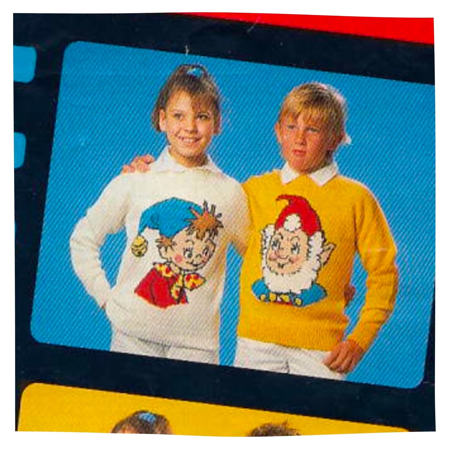 Noddy Intarsia Picture Sweaters Knitting Pattern