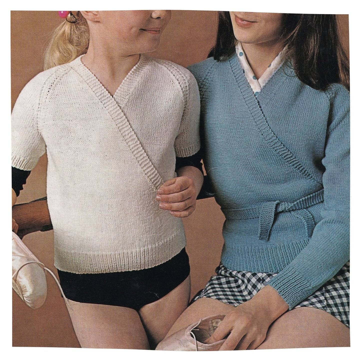 Girls 4 ply Ballet Cardigan Knitting Pattern