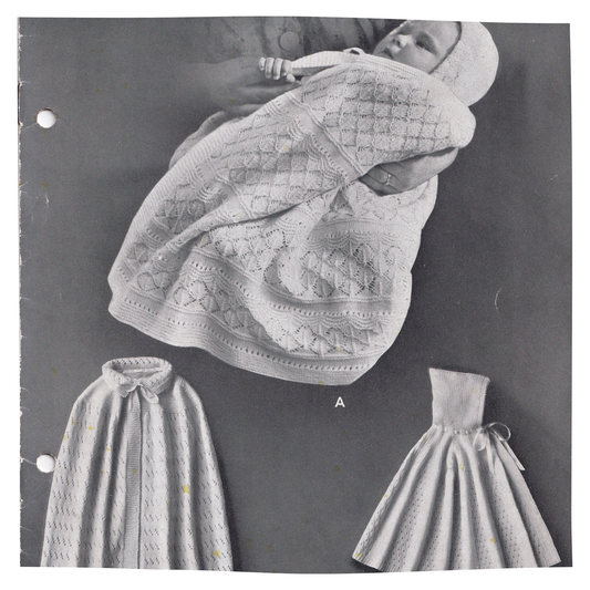 P&B No 3748 Baby Carrying Capes in 3 ply Knitting Pattern