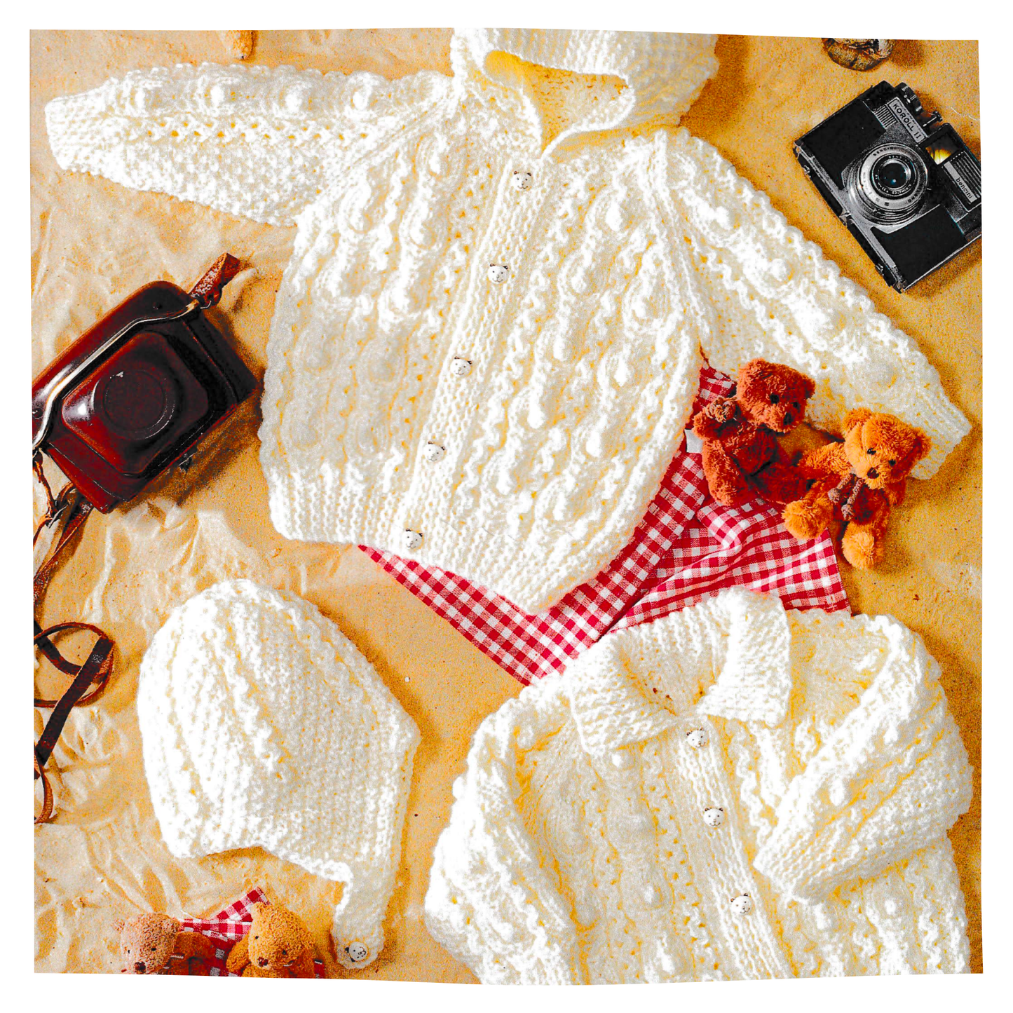 Baby Aran Jacket Vintage Knitting Pattern