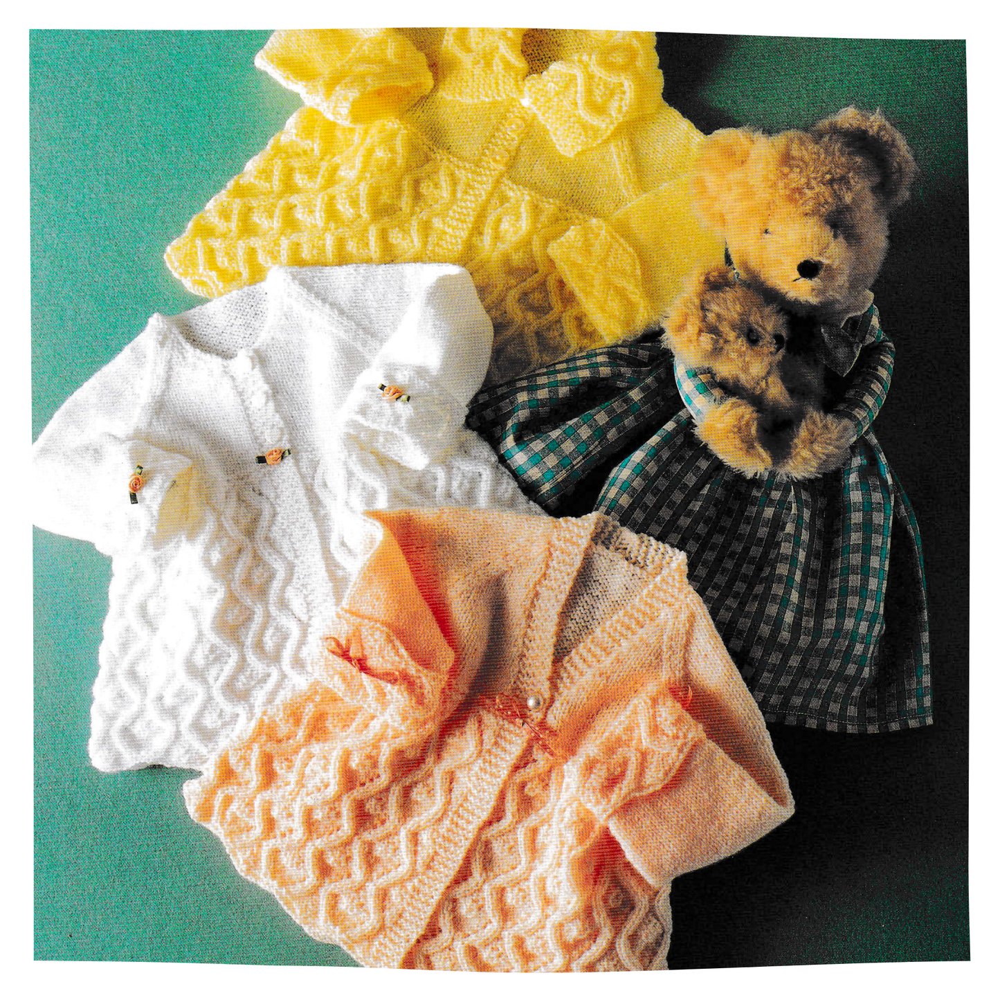 Vintage DK and 4 Ply Baby Matinee Coat Cardigan Knitting Pattern