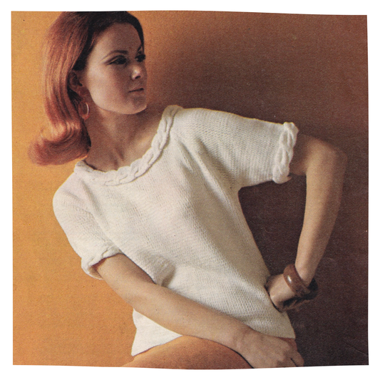 Continental Stitch Top for Ladies Knitting Pattern