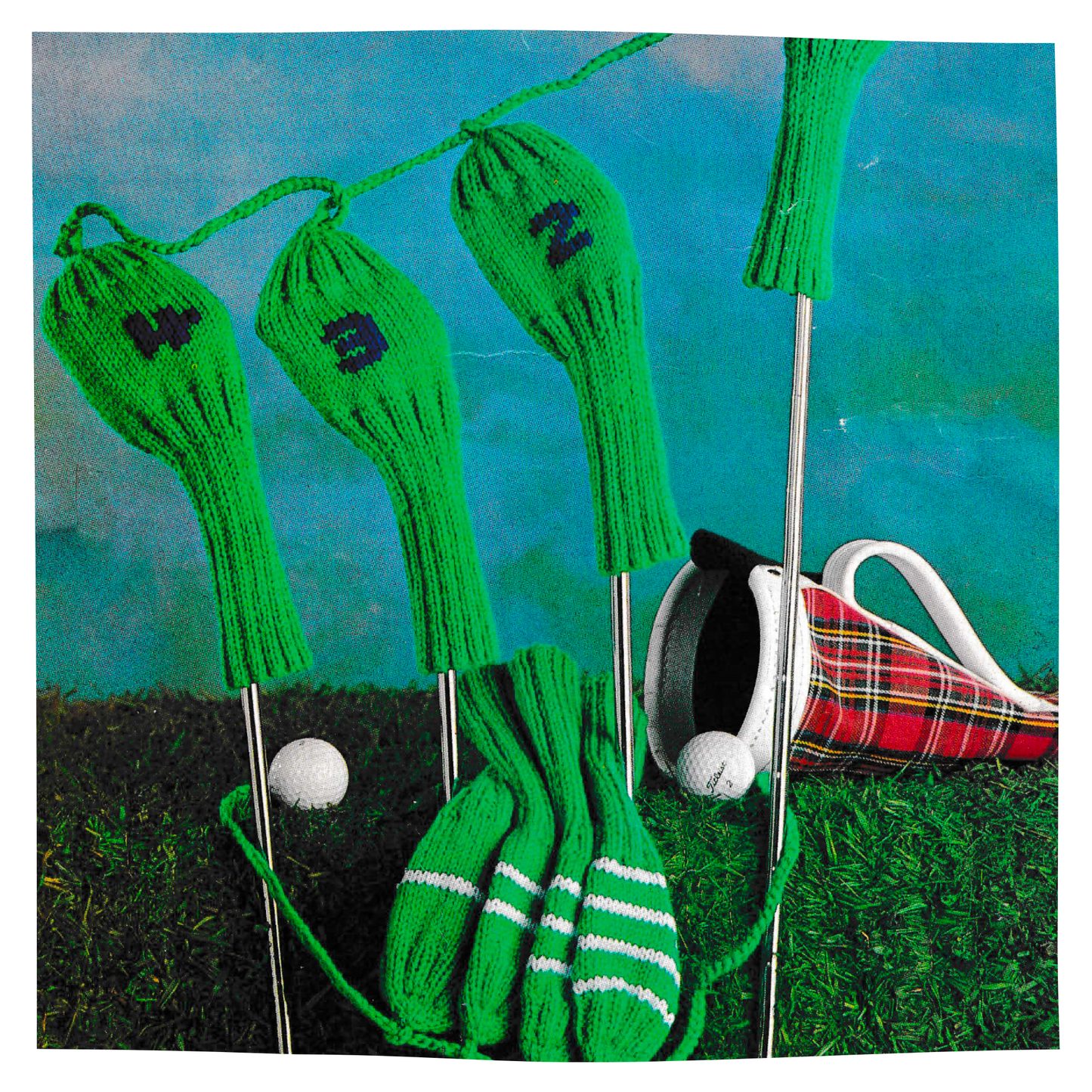 Golf Club Covers Vintage Knitting Pattern