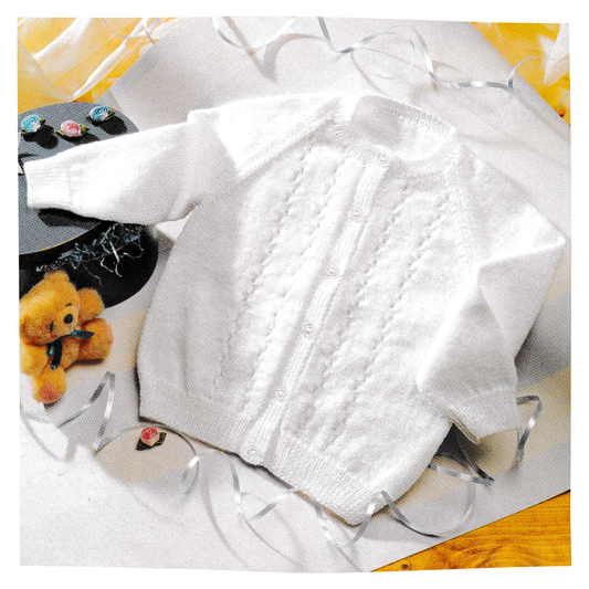 3 Ply V Neck Children's Cardigan Knitting Pattern