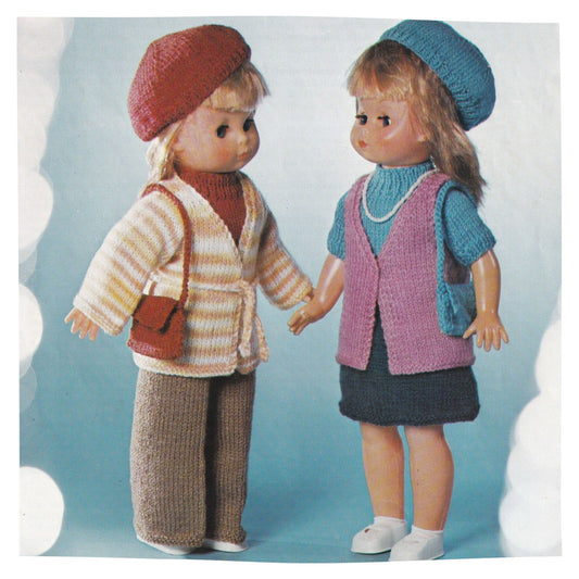 Lister Lee Dolls K588 18 Inch Dolls Clothes Knitting Pattern