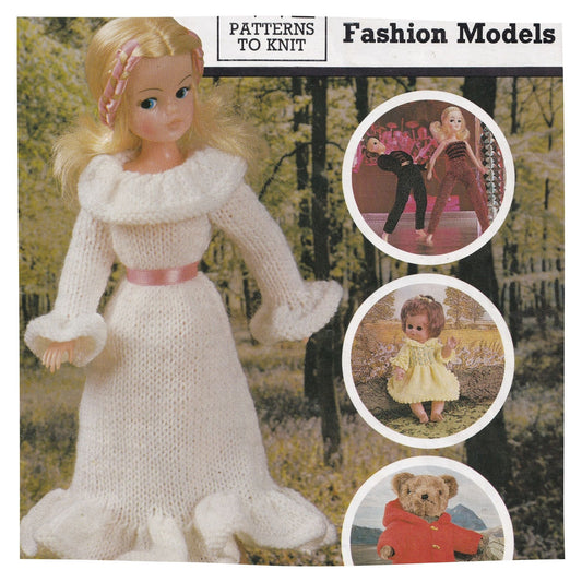 Bears, Dolls and Fashion Models Clothes Knitting Pattern