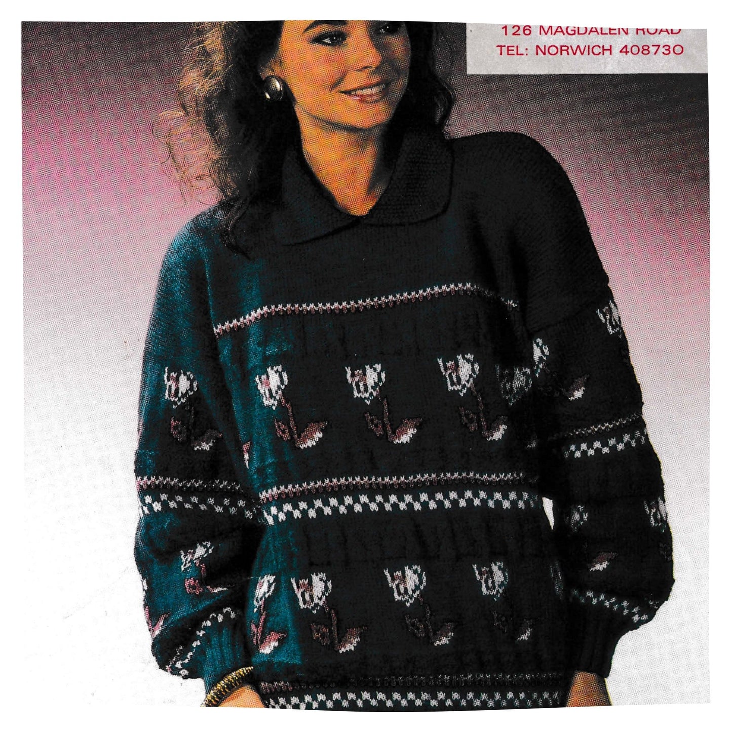 Flower Sweater for Women Knitting Pattern