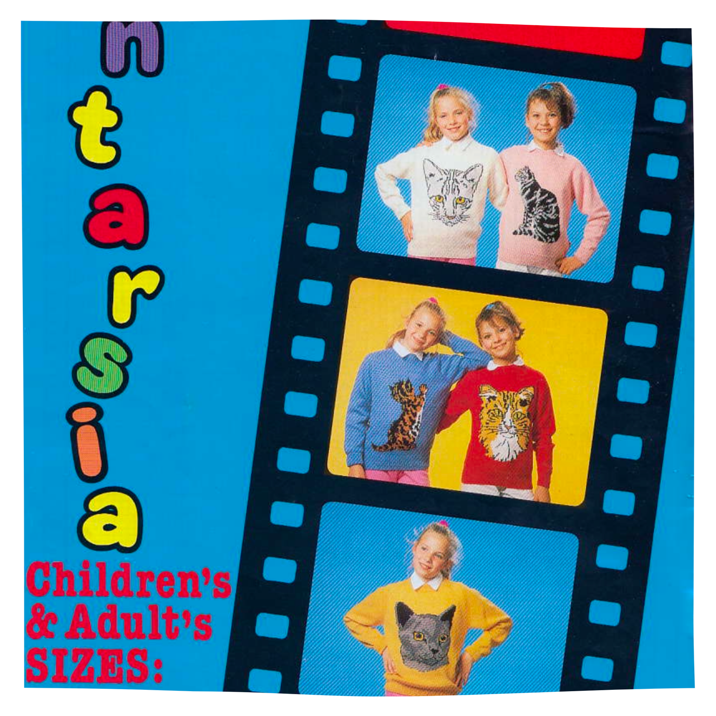 Cat Intarsia Picture Sweaters Knitting Pattern