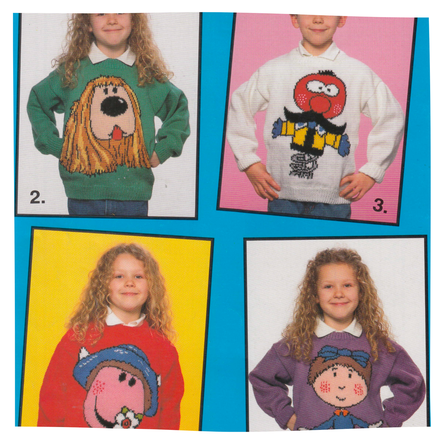 The Magic Roundabout Intarsia Picture Sweaters Knitting Pattern