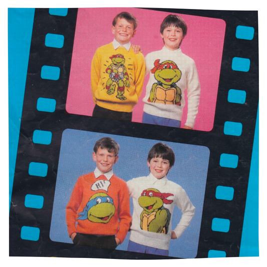 Teenage Mutant Ninja Turtles Intarsia Picture Sweaters Knitting Pattern