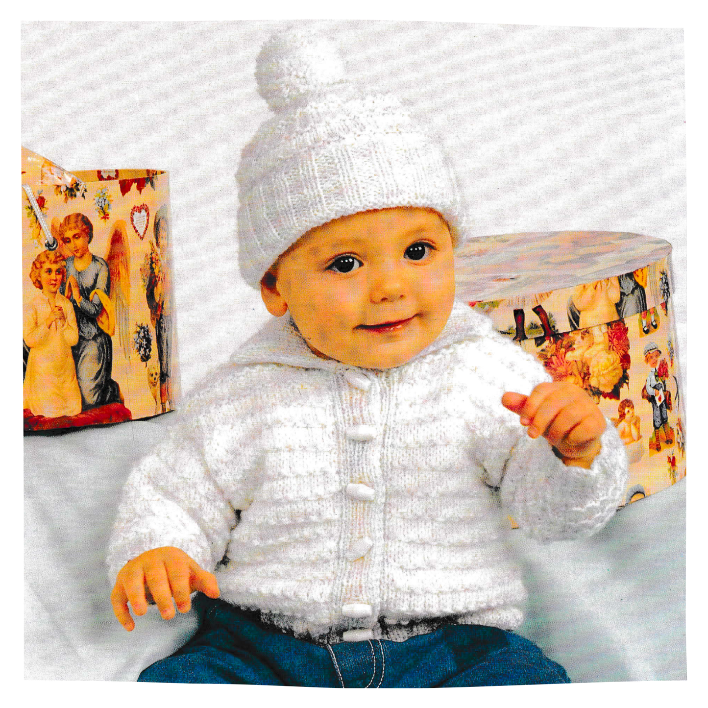 Baby Cardigan and Hat Set Knitting Pattern