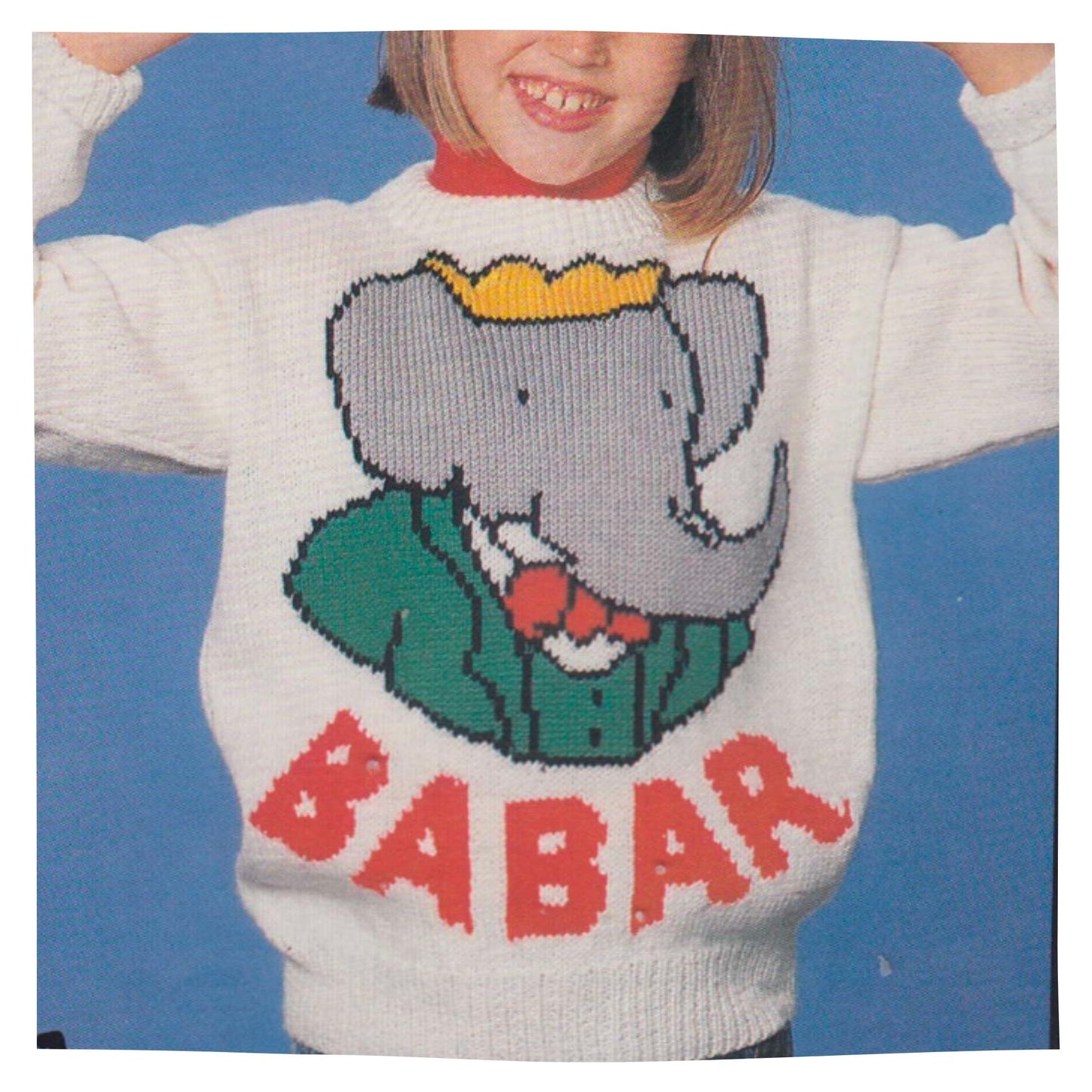 Babar the Elephant Picture Sweaters Knitting Pattern