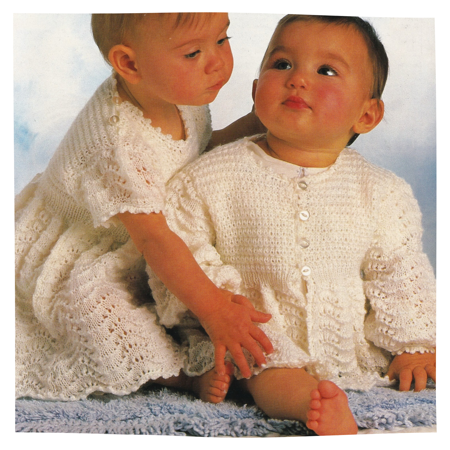 Vintage 3 ply Matinee Coat and Dress Set Knitting Pattern